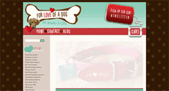 Desktop Screenshot of forloveofadog.com