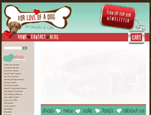 Tablet Screenshot of forloveofadog.com